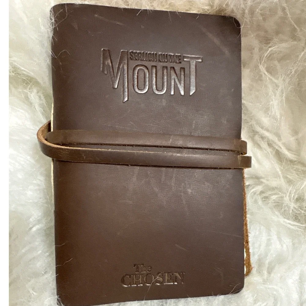 Rustico The Chosen Sermon on the Mount Leather Journal Brown Deckled Edge 4x6